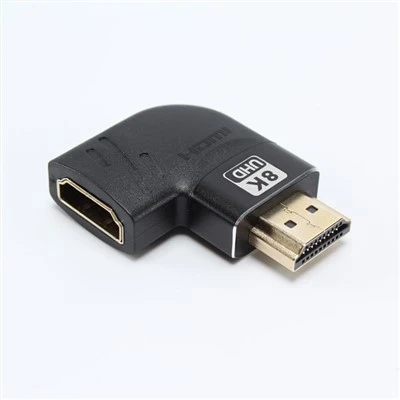 OEM 8K Sudut 90 Derajat HDMI2.1 Coupler Adaptor Pria Ke Wanita